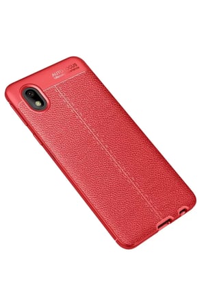 Newface Samsung Galaxy A01 Core Kılıf Auto Focus Kapak - Kırmızı