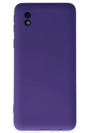Newface Samsung Galaxy A01 Core Kılıf Nano içi Kadife Silikon - Mor