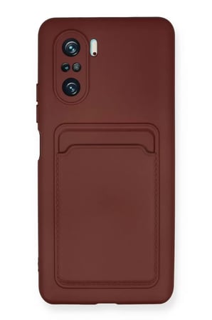Newface Xiaomi Mi 11i Kılıf Kelvin Kartvizitli Silikon - Bordo