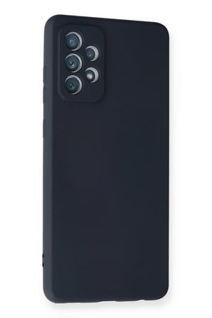 Newface Samsung Galaxy A72 Kılıf Nano içi Kadife Silikon - Lacivert