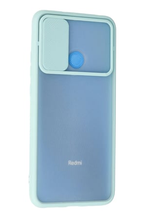Newface Xiaomi Redmi 9C Kılıf Palm Buzlu Kamera Sürgülü Silikon - Turkuaz