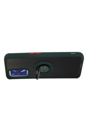 Newface Oppo A74 4G Kılıf Montreal Yüzüklü Silikon Kapak - Yeşil