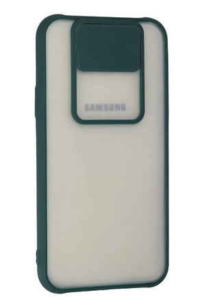 Newface Samsung Galaxy J7 Kılıf Palm Buzlu Kamera Sürgülü Silikon - Yeşil