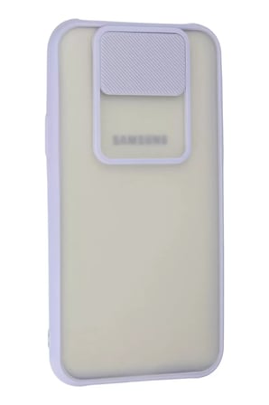 Newface Samsung Galaxy J7 Kılıf Palm Buzlu Kamera Sürgülü Silikon - Lila