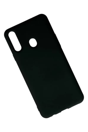 Newface Samsung Galaxy A20S Kılıf Nano içi Kadife Silikon - Siyah