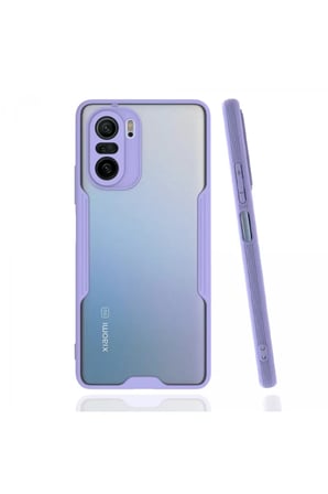 Newface Xiaomi Poco F3 Kılıf Platin Silikon - Lila