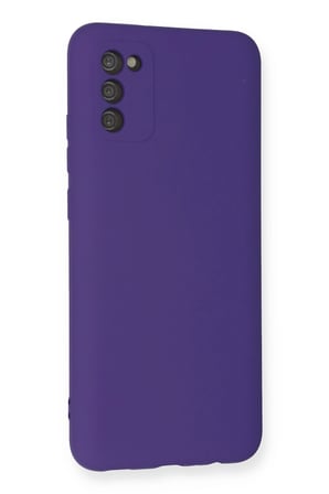 Newface Samsung Galaxy A03S Kılıf Nano içi Kadife Silikon - Mor