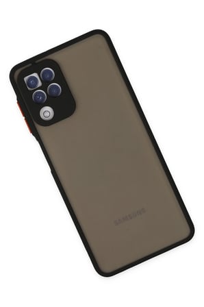 Newface Samsung Galaxy A22 Kılıf Montreal Silikon Kapak - Siyah