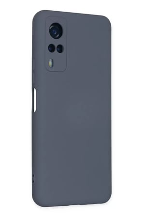 Newface Vivo Y53S Kılıf Nano içi Kadife Silikon - Gri
