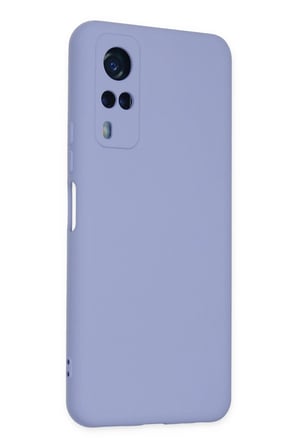 Newface Vivo Y53S Kılıf Nano içi Kadife Silikon - Lila