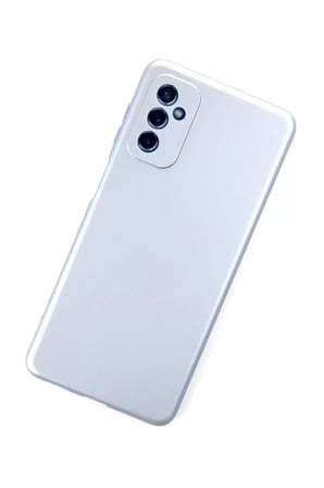 Newface Samsung Galaxy M52 5G Kılıf Nano içi Kadife Silikon - Sky Blue