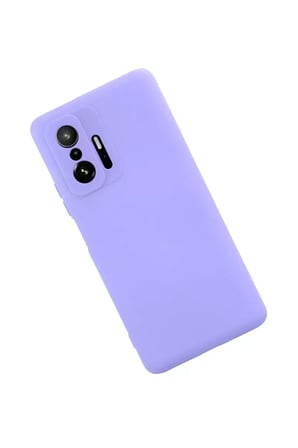 Newface Xiaomi Mi 11T Pro Kılıf Nano içi Kadife Silikon - Lila