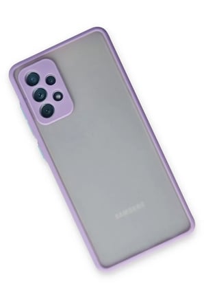 Newface Samsung Galaxy A72 Kılıf Montreal Silikon Kapak - Mor