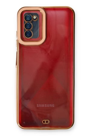 Newface Samsung Galaxy A03S Kılıf Liva Lens Silikon - Rose