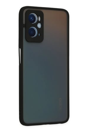 Newface Oppo A96 Kılıf Montreal Silikon Kapak - Siyah