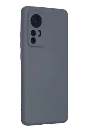 Newface Xiaomi Mi 12 Kılıf Nano içi Kadife Silikon - Gri