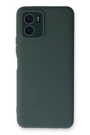 Newface Vivo Y15S Kılıf Lansman Glass Kapak - Koyu Yeşil
