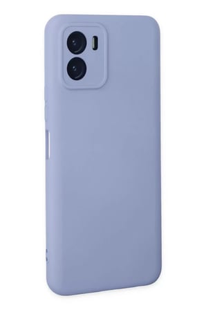 Newface Vivo Y15S Kılıf Nano içi Kadife Silikon - Lila