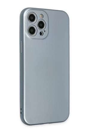 Newface Apple iPhone 12 Pro Max Kılıf Nano içi Kadife Silikon - Sky Blue