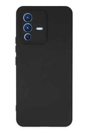 Newface Vivo V23 5G Kılıf Nano içi Kadife Silikon - Siyah