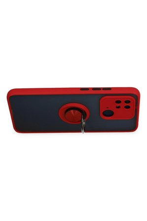 Newface Xiaomi Redmi 10C Kılıf Montreal Yüzüklü Silikon Kapak - Kırmızı
