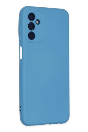 Newface Samsung Galaxy M23 Kılıf Nano içi Kadife Silikon - Mavi