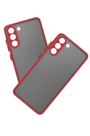 Newface Samsung Galaxy S21 FE Kılıf Montreal Silikon Kapak - Kırmızı