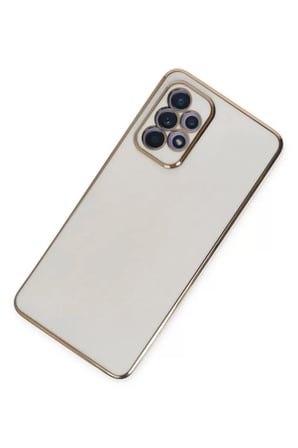 Newface Samsung Galaxy A52 Kılıf Volet Silikon - Beyaz