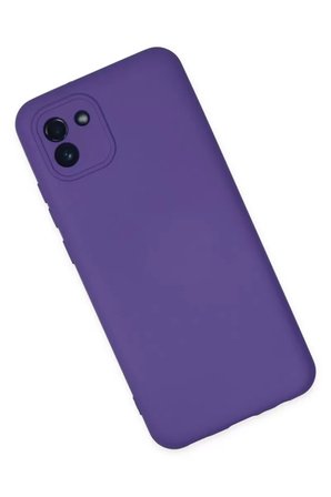 Newface Samsung Galaxy A03 Kılıf Nano içi Kadife Silikon - Mor