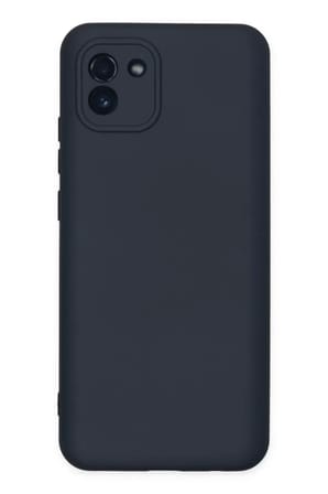 Newface Samsung Galaxy A03 Kılıf Nano içi Kadife Silikon - Lacivert