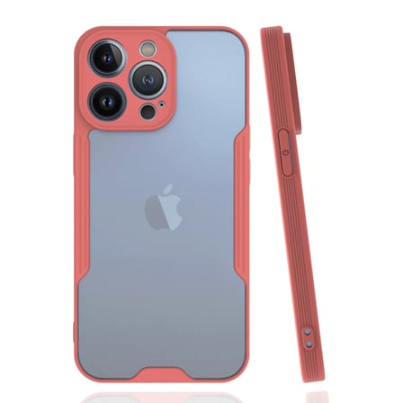 Newface Apple iPhone 14 Pro Max Kılıf Platin Silikon - Pembe