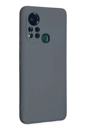 Newface İnfinix Hot 11s Kılıf Nano içi Kadife Silikon - Gri