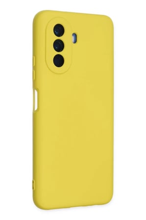 Newface Huawei Nova Y70 Kılıf Nano içi Kadife Silikon - Sarı