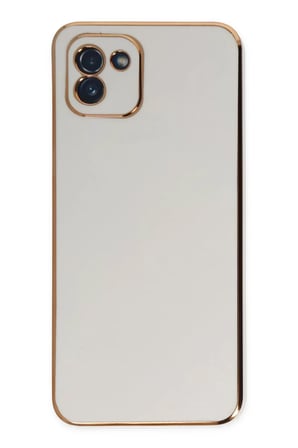 Newface Samsung Galaxy A03 Kılıf Volet Silikon - Beyaz