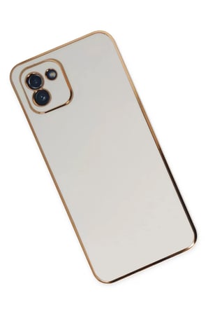 Newface Samsung Galaxy A03 Kılıf Volet Silikon - Beyaz