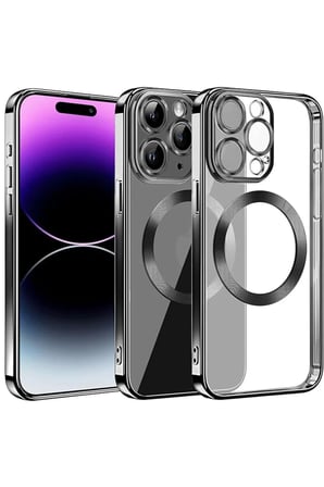 Newface Apple iPhone 13 Pro Max Kılıf Slot Silikon - Siyah