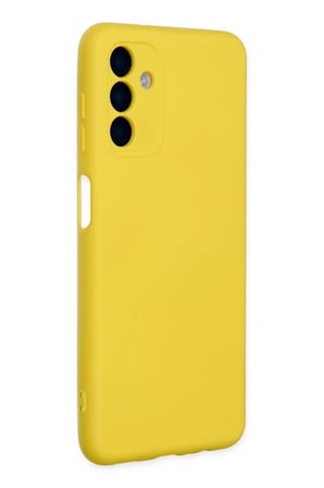 Newface Samsung Galaxy A04S Kılıf Nano içi Kadife Silikon - Sarı
