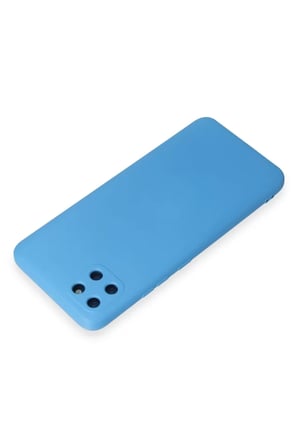 Newface Realme C11 Kılıf Nano içi Kadife Silikon - Mavi