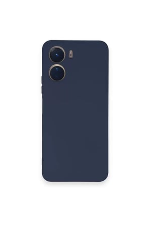 Newface Vivo Y16 Kılıf Nano içi Kadife Silikon - Lacivert