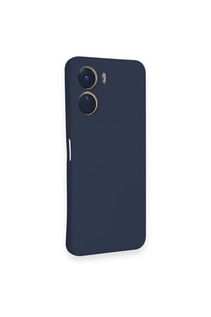 Newface Vivo Y16 Kılıf Nano içi Kadife Silikon - Lacivert