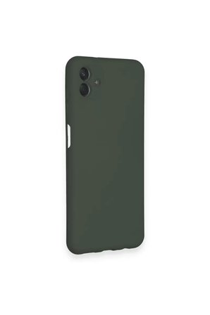 Newface Samsung Galaxy A04 Kılıf Nano içi Kadife Silikon - Koyu Yeşil