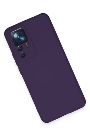Newface Xiaomi Mi 12T Pro Kılıf Nano içi Kadife Silikon - Mor