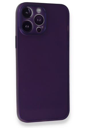 Newface iPhone 14 Pro Max Kılıf PP Ultra İnce Kapak - Mor