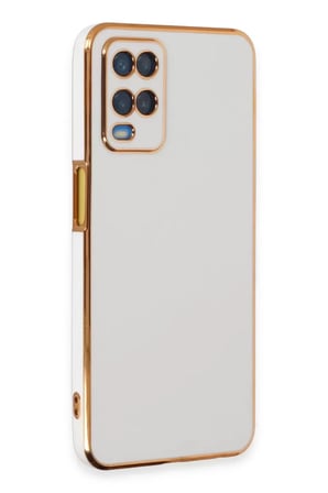 Newface Oppo A54 4G Kılıf Volet Silikon - Beyaz