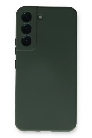 Newface Samsung Galaxy S23 Plus Kılıf Nano içi Kadife Silikon - Koyu Yeşil