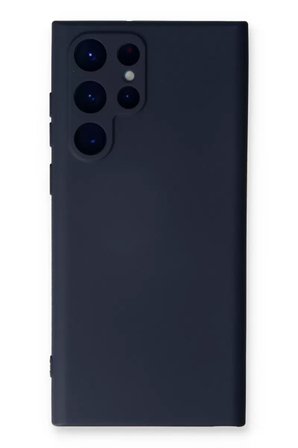 Newface Samsung Galaxy S23 Ultra Kılıf Nano içi Kadife Silikon - Lacivert