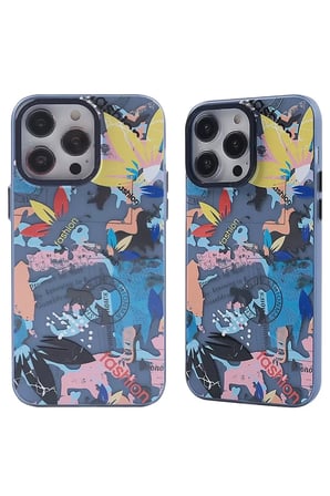 Newface Apple iPhone 13 Pro Max Kılıf Prada Desenli Kapak - Prada Pembe - 1