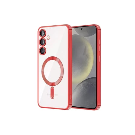 Newface Samsung Galaxy S23 Kılıf Kross Magneticsafe Kapak - Kırmızı