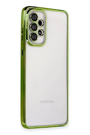 Newface Samsung Galaxy A53 5G Kılıf Razer Lensli Silikon - Yeşil