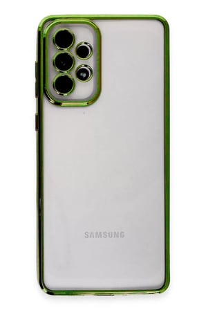 Newface Samsung Galaxy A53 5G Kılıf Razer Lensli Silikon - Yeşil